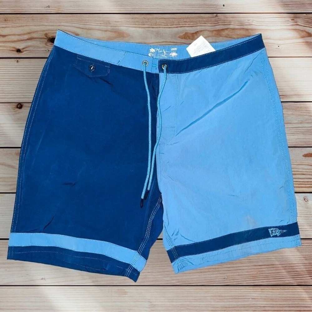 C2 Vans Joel Tudor shorts swim trunks surf mens blue JT Colab one size rare HTF